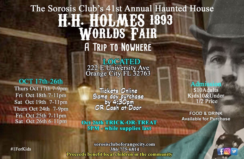 Sorosis Club Haunted House 2019