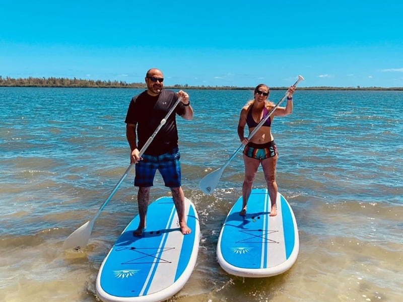 Paddleboarding at Round Island Park