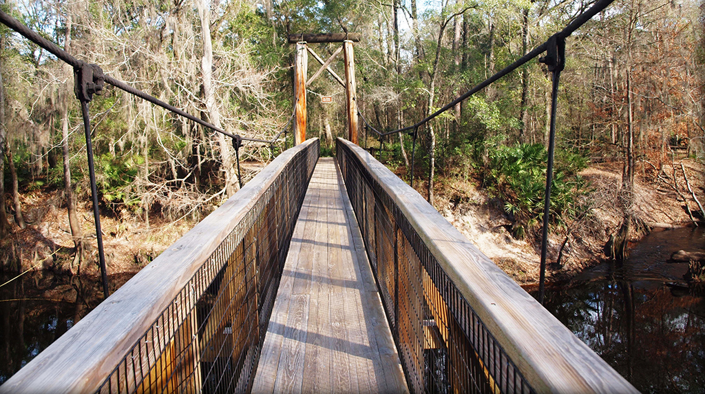 santa fe river bridge at oleno state park