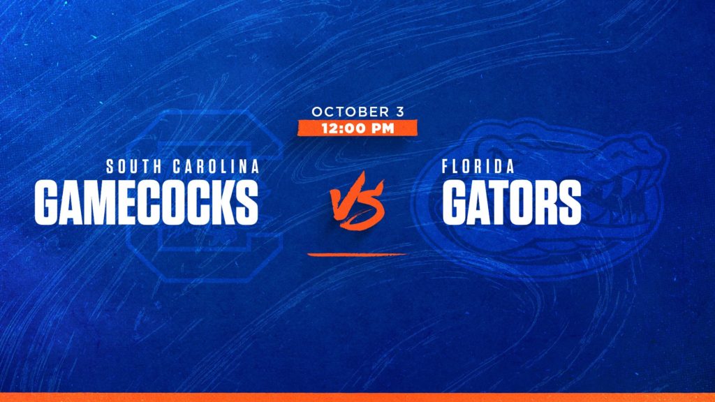 Gators Football versus South Carolina