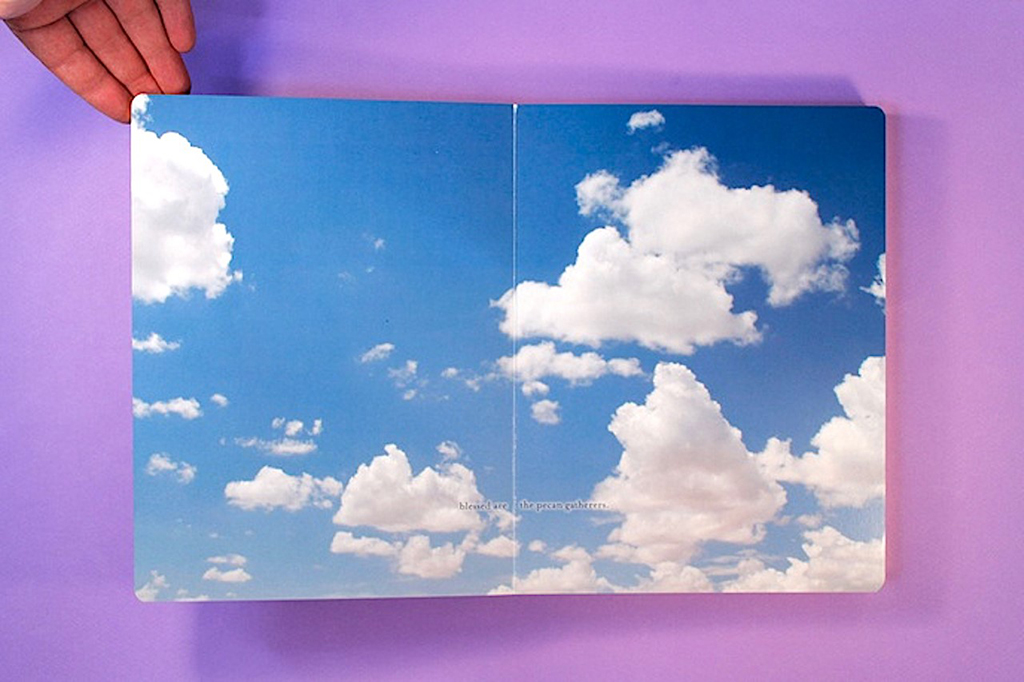 rare artist book, image of clouds