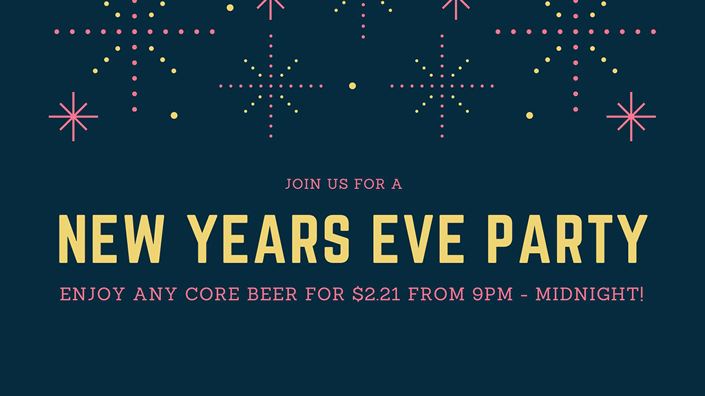 NYE party at big top brewing