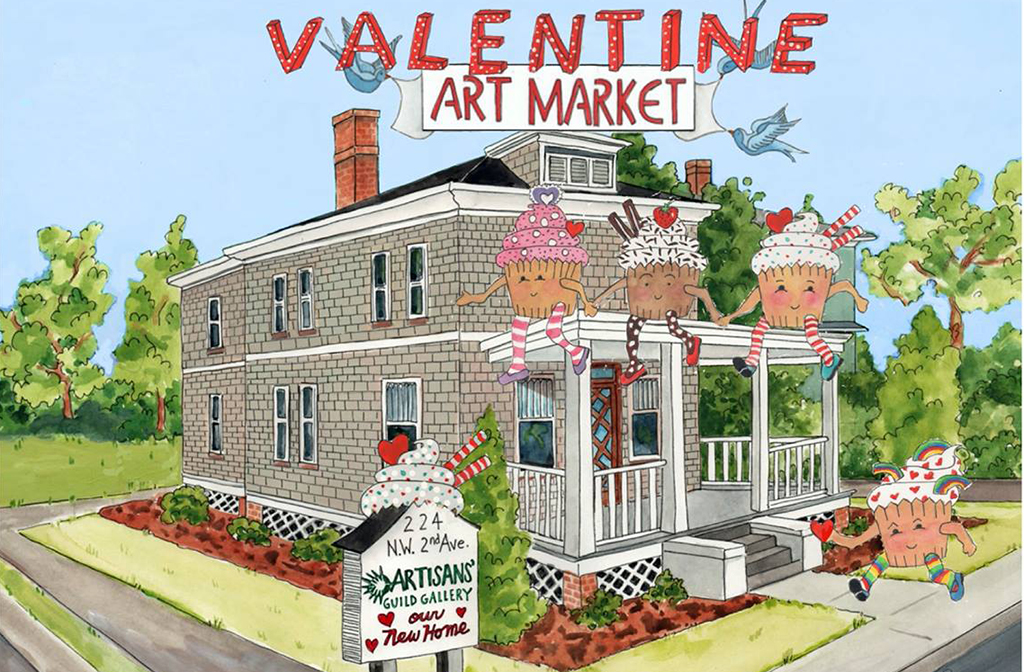 valentine art market