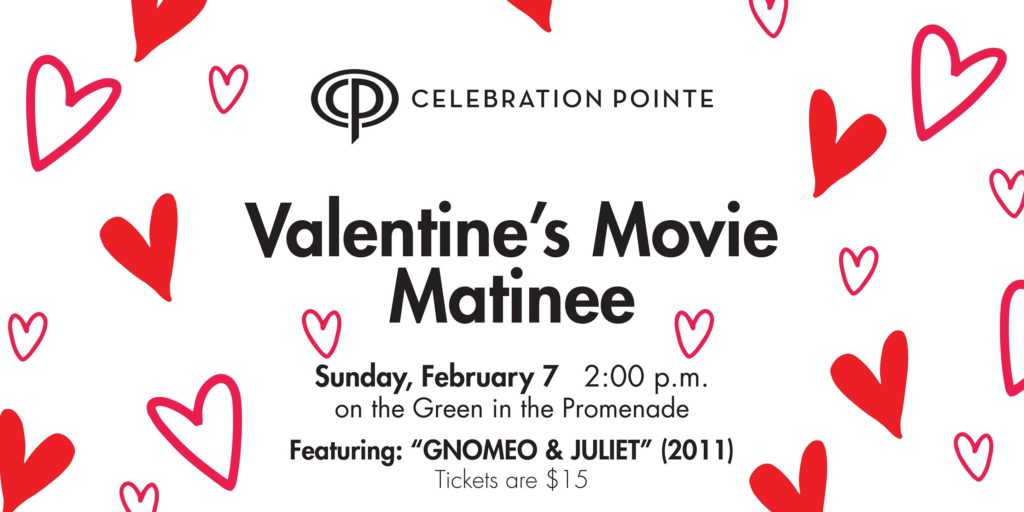 valentines movie at celebration pointe