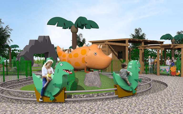 Rendering of Grampy Rabbit's Dinosaur Adventure