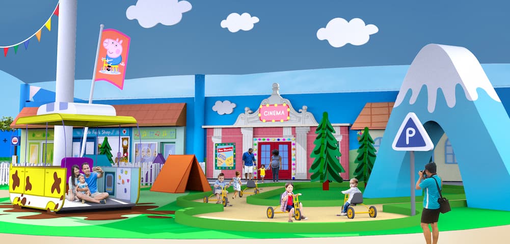 Rendering of Peppa Pig's Pedal Bike Tour