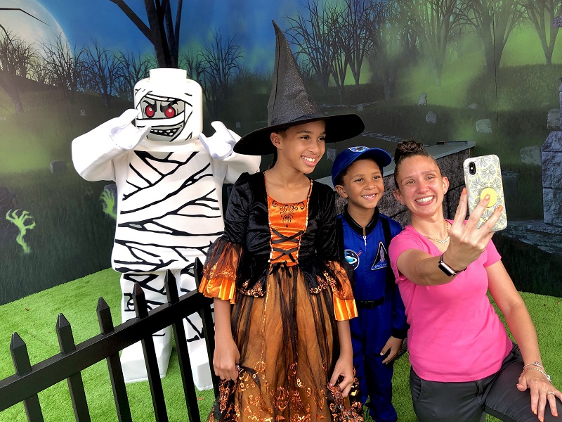 Selfies with Monsters at Halloween Time at LEGOLAND Florida