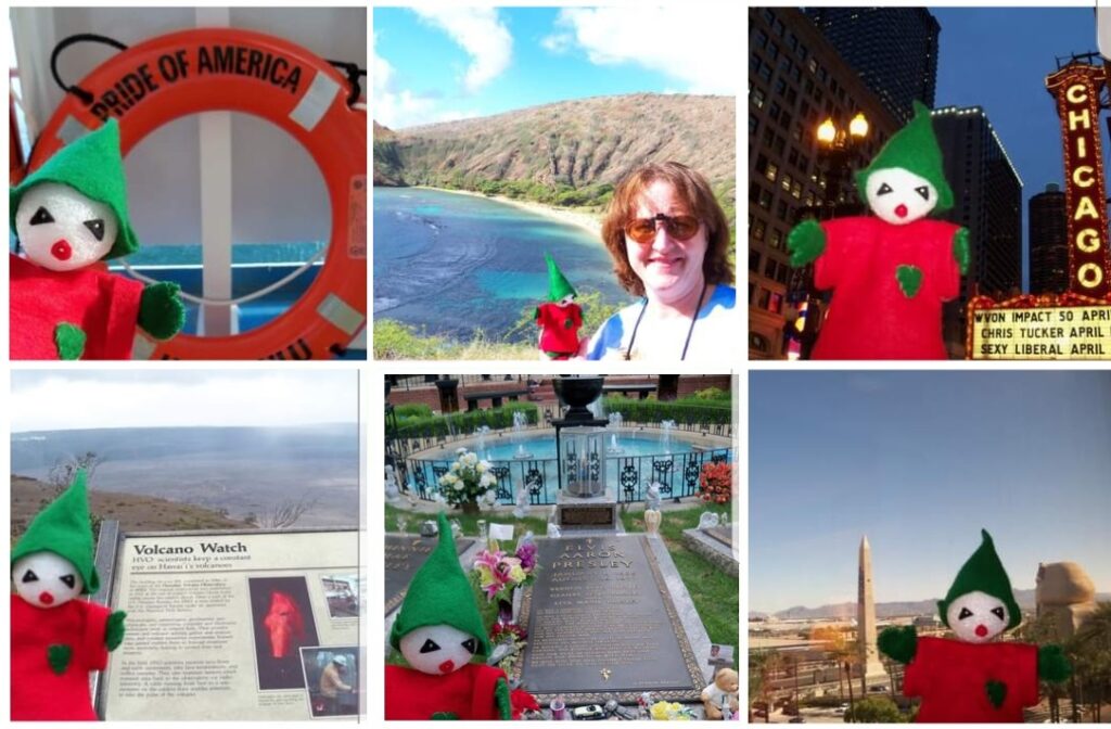 Kelly Rote's Christmas Tradition: Chris the Elf around the world