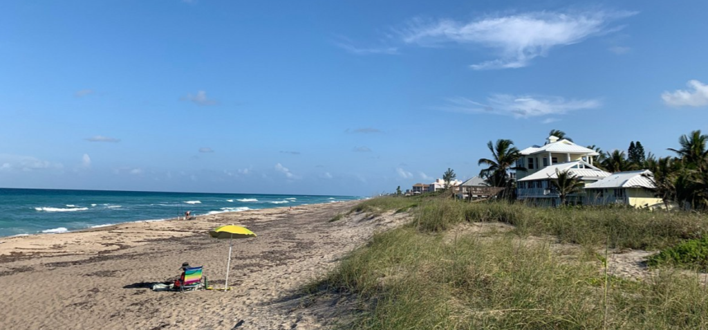 Virginia Forrest Beach on Hutchinson Island in Martin County, Florida