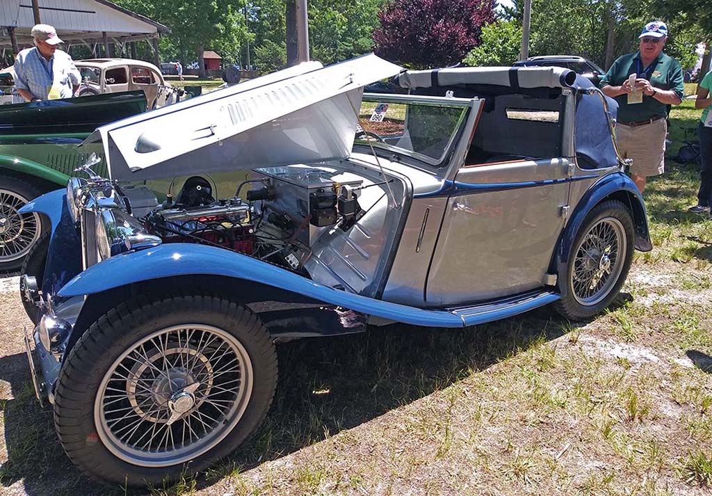 classic MG sports car