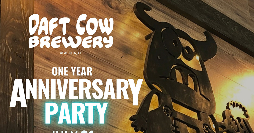 daft cow brewery anniversary party