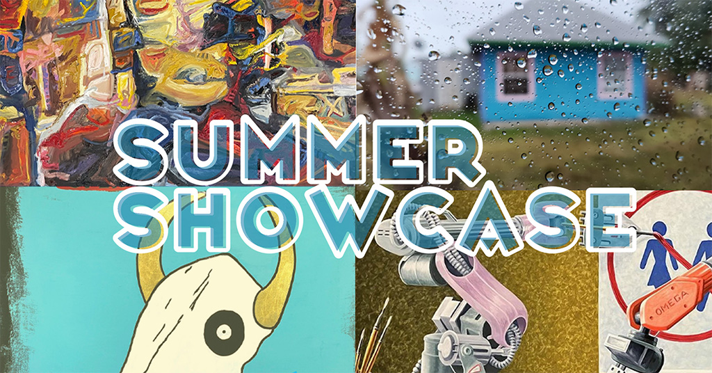 montage of artwork for summer showcase