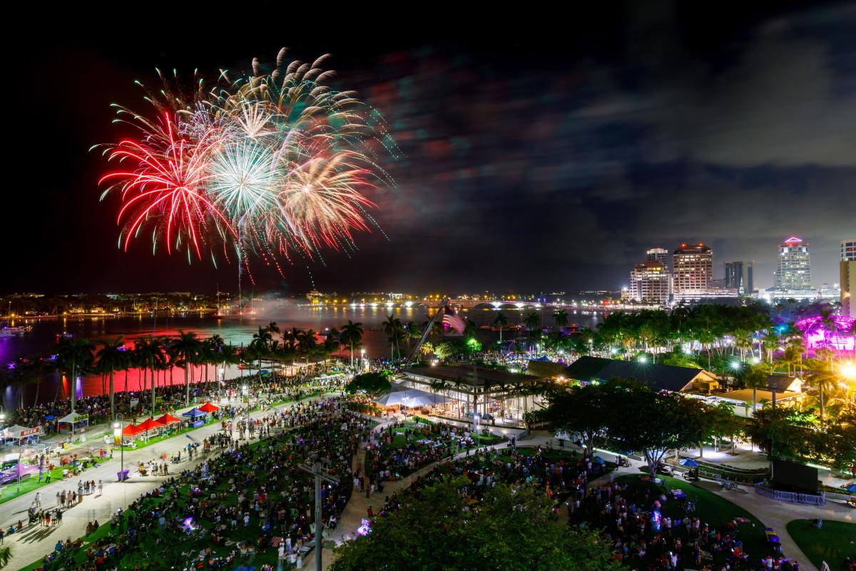 Fireworks at 4th on Flagler