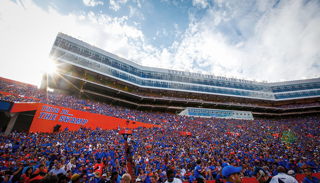 crowd at ben hill griffin stadium