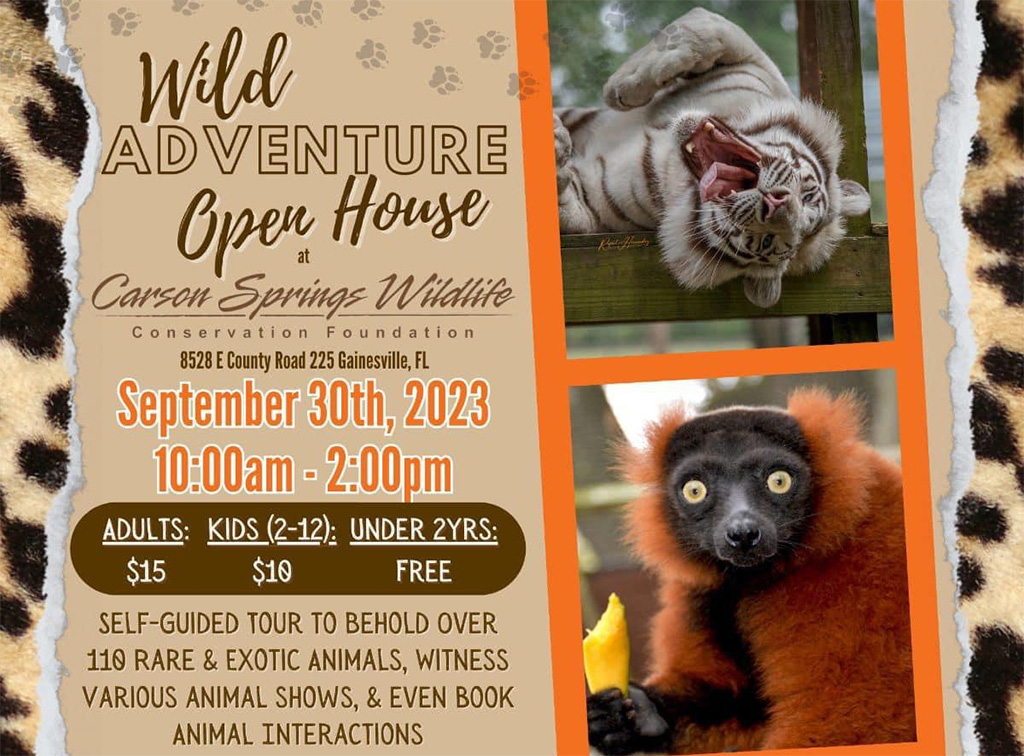 carson springs wild adventure open house