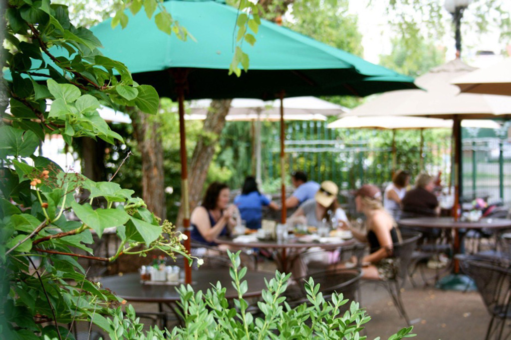 patio at flat branch