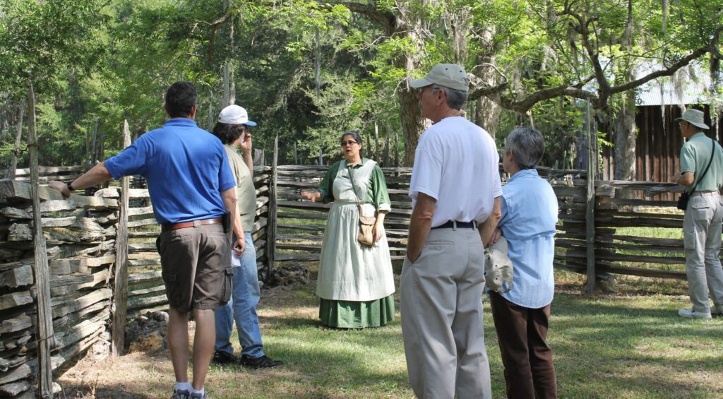 tour group at dudley farm