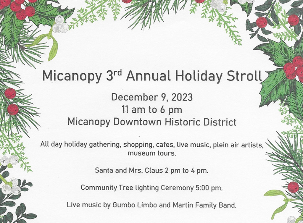 micanopy holiday stroll