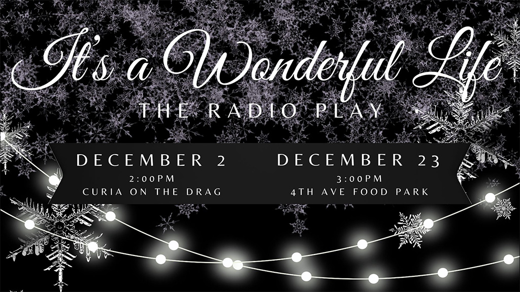 its a wonderful life radio play flyer