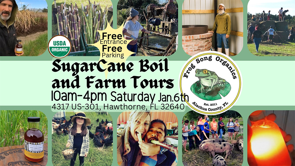 sugar cane boil and farm tours