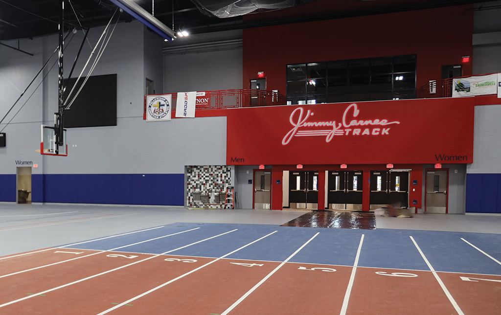 indoor track at alachua county sports and events center