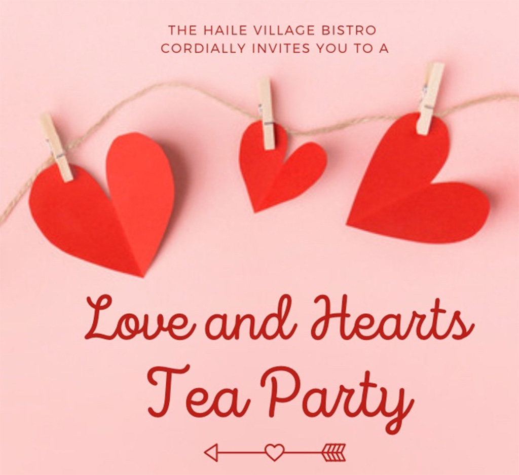 love and hearts tea party